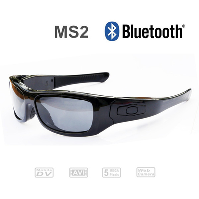 Muti-function Portable Spy Video Camera Glasses For Sports , Bluetooth Eyewear