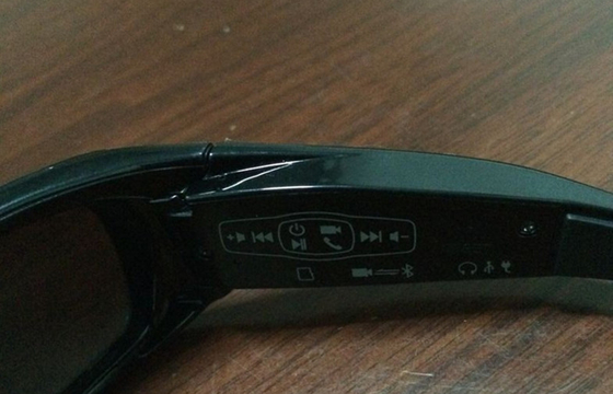 Eyewear Wearable da câmera dos vidros do CMOS DVR do controlo a distância/720p HD